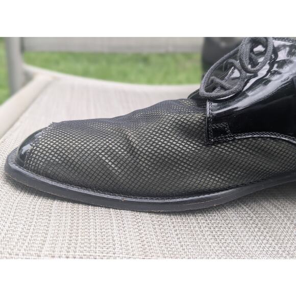 Vintage RARE Emilio Franco Leather Shoes Made In Italy Black & White 9.5 Unique main image 10